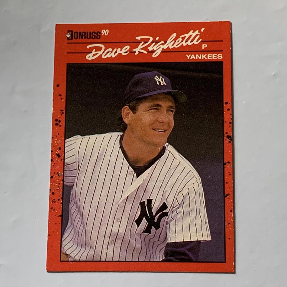 1990 Donruss Dave Righetti‎ Yankees Baseball Card #311